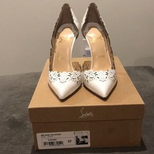 Christian Louboutin White Patent Heels
